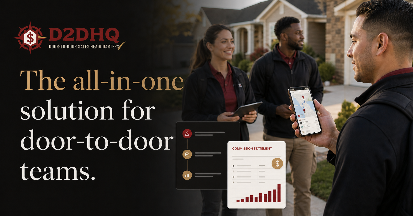 D2DHQ, the all-in-one solution for door-to-door teams