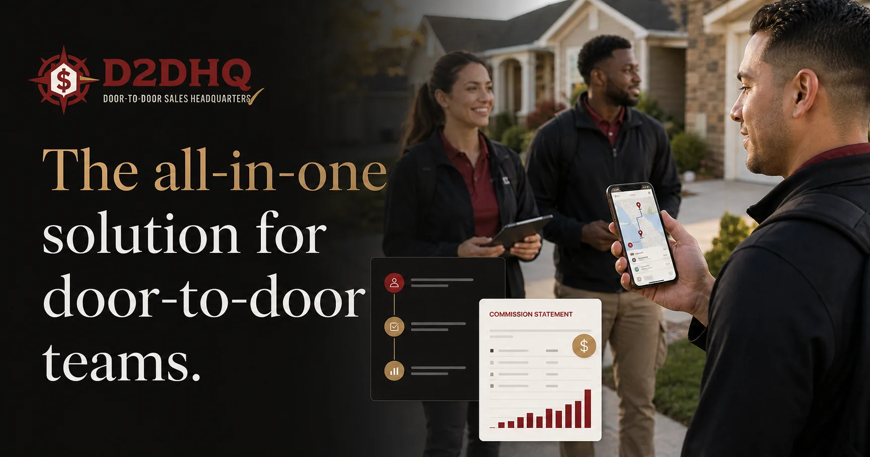 D2DHQ, the all-in-one solution for door-to-door teams